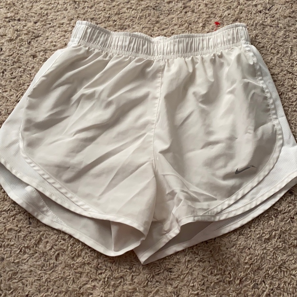 White women’s Nike shorts